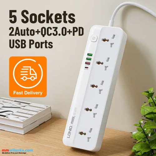 LDNIO SC5415 Multi Function Power Strip 5 Power Sockets (6M)